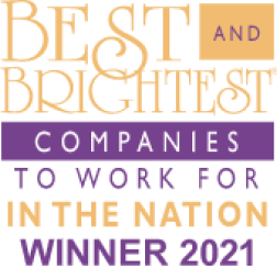 Badge Best and Brightest Companies to Work For in The Nation 2021